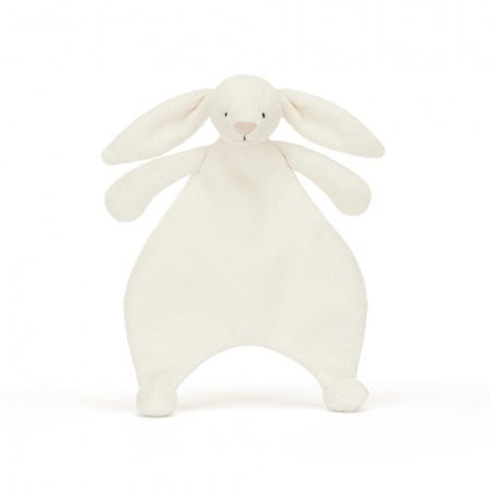 Doudou Plat Jellycat Bashful Cream Bunny Comforter