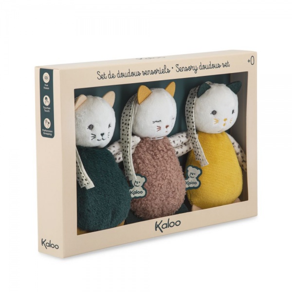 Doudous sensoriels pour b�b� (lot de 3)