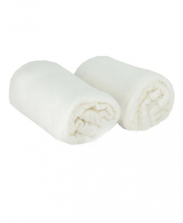 Drap Housse Baby Calin 60x120 cm x2 blanc 