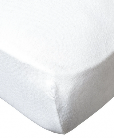 Drap Housse Baby Calin 60x120 cm x2 blanc et gris