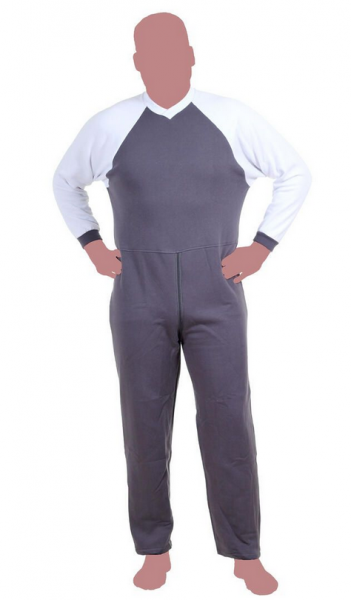 Grenouill�re Molleton Gris/Blanc