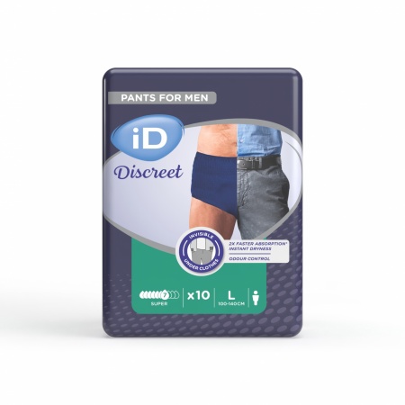 iD Discreet Pants for Men Super L - Protection Urinaire pour Homm