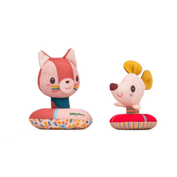 Jouets de bain flottants - Jeanne le chat et sa souris avec bou�es
