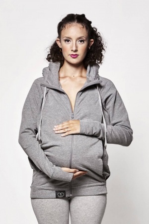 Le Sweat Du Parent Pour Porte Bebe Love Radius  - Gris chine