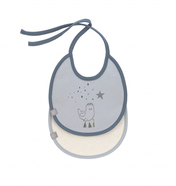 Lot de 2 petits bavoirs L�ssig Magic Boys