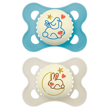 Lot de 2 Sucettes MAM Original Nuit 2-6 Mois