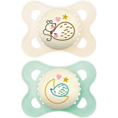 Lot de 2 Sucettes MAM Original Nuit 2-6 Mois