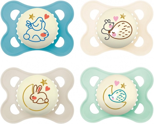 Lot de 2 Sucettes MAM Original Nuit 2-6 Mois