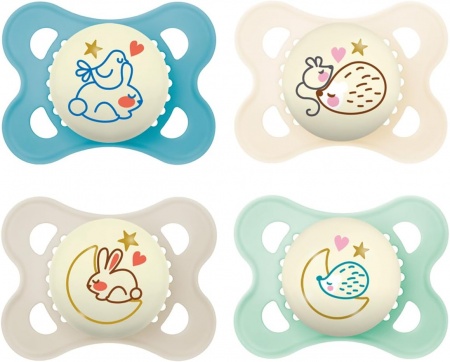 Lot de 2 Sucettes MAM Original Nuit 2-6 Mois