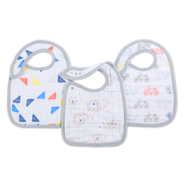 Lot de 3 Bavoirs � Boutons Pression Leader of The Pack