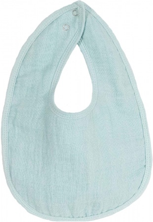 Lot de 3 Bavoirs Bébé en Mousseline Uni Trois Kilos Sept  