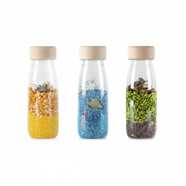 Lot de 3 bouteilles sensorielles Petit Boum Nature