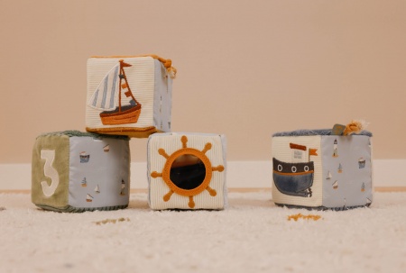 Lot de 4 Cubes en Tissu Sailor Bay