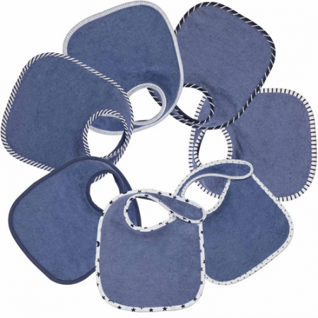 Lot de 7 Bavoirs Naissance Essentiels