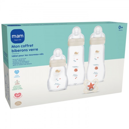 Mon Coffret Biberons Verre lin