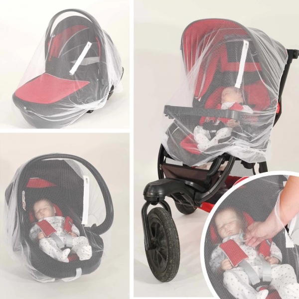 Moustiquaire blanche zipp�e 3-en-1
