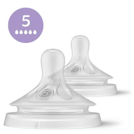 Pack de 3 tétines Philips Avent Natural Débit 3/4/5