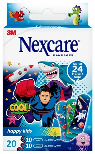 Pansement Nexcare Happy Kids Cool boite de 20