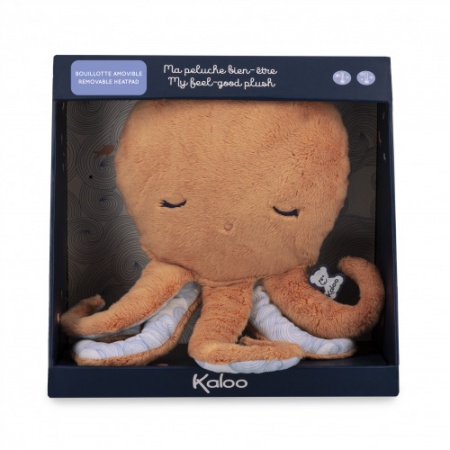 Peluche bouillotte bien-être Petit Calme Poulpe - 28 cm