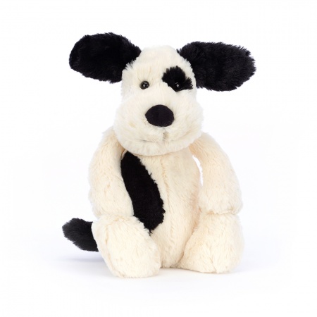 Peluche Jellycat Chien Bashful black and cream