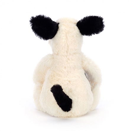 Peluche Jellycat Chien Bashful black and cream small