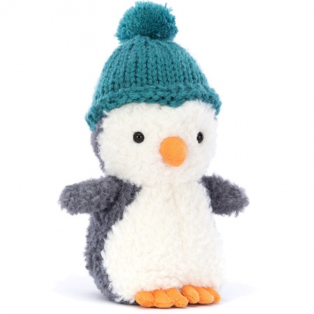 Peluche Jellycat Wee Pingouin avec Bonnet bleu