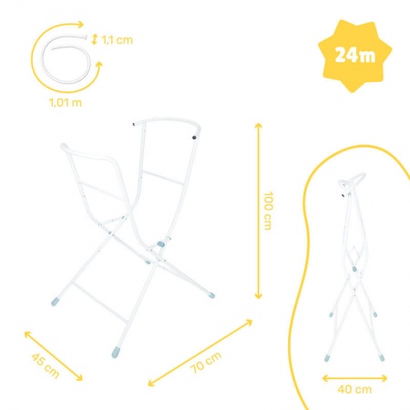Pieds de baignoire + tuyau de vidange Badabulle