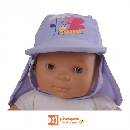 Piwapee-Casquette Anti UV bebe papillon 3-6mois