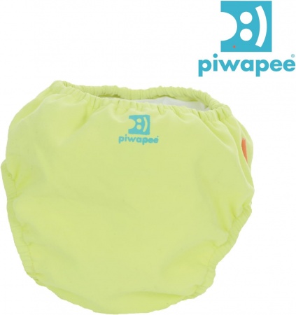 Piwapee-Maillot couche clipsable swim+  Ecureuil vert anis 4-8kg
