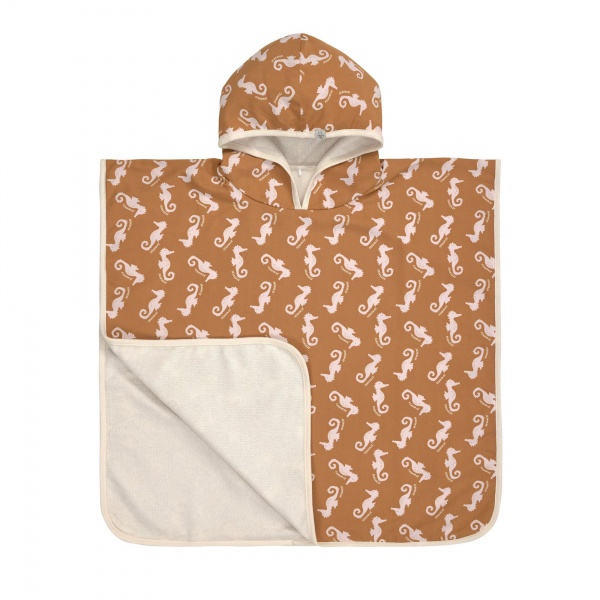 Poncho de bain L�ssig Hippocampe caramel