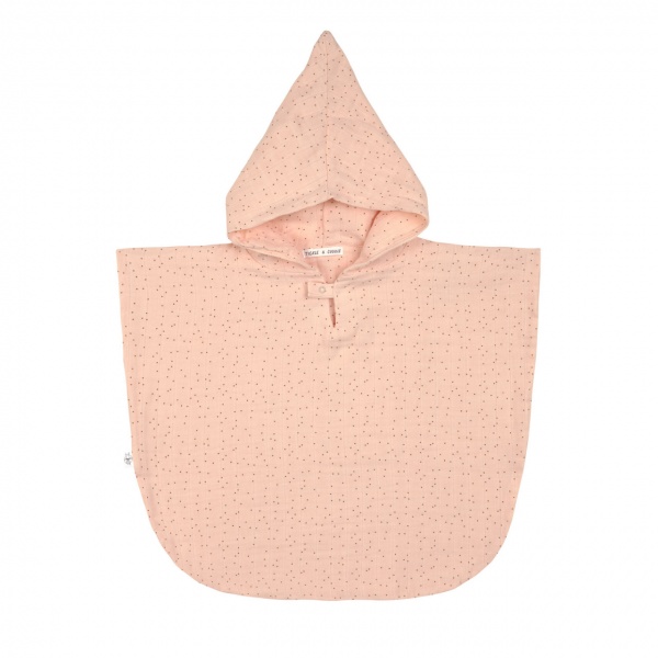 Poncho de bain L�ssig Pois rose p�che