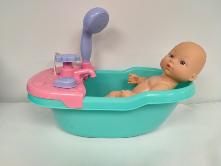 POUPON AVEC BAIGNOIRE