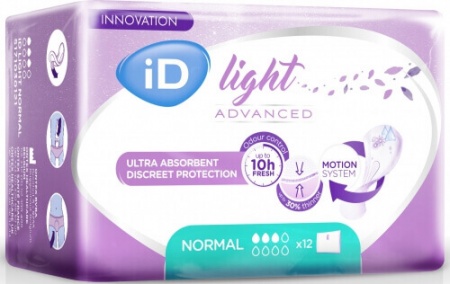 Protections pour fuites urinaires iD light Advanced Normal 