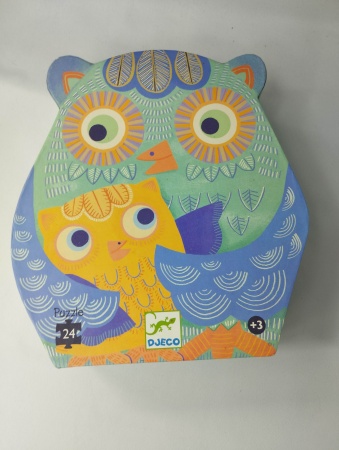 PUZZLE 24 PIECES COUCOU HIBOU DJECO