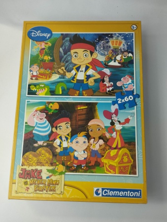 PUZZLE 2X60 PIECES JAKE ET LES PIRATES