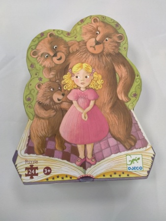 PUZZLE DJECO 24 PIECES BOUCLE D\'OR ET LES TROIS OURS