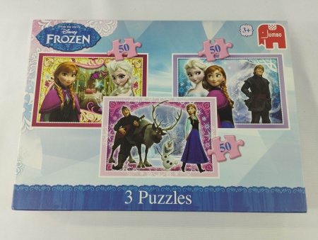 PUZZLE LA REINE DES NEIGES 3X50 PIECES