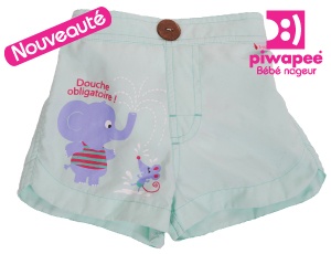 Short de bain couche piscine b�b� nageur Elephant 8-11kg