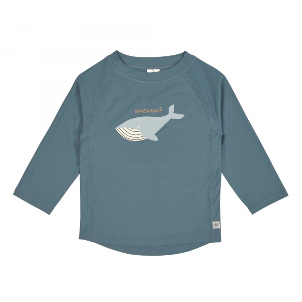 T-Shirt anti-uv Lssig manches longues Baleine bleu