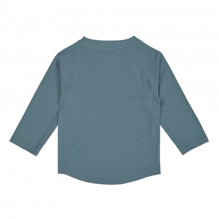 T-Shirt anti-uv Lässig manches longues Baleine bleu