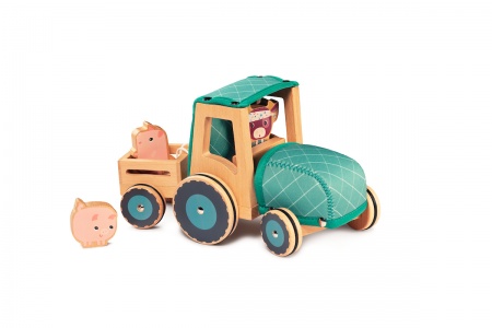 Tracteur en Bois Lilliputiens Rosalie La Vache