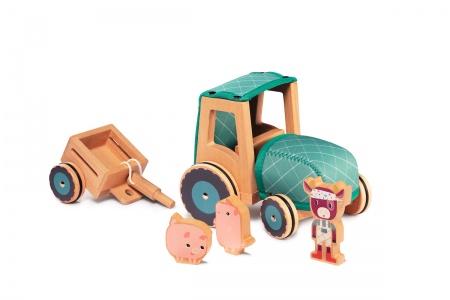 Tracteur en Bois Lilliputiens Rosalie La Vache