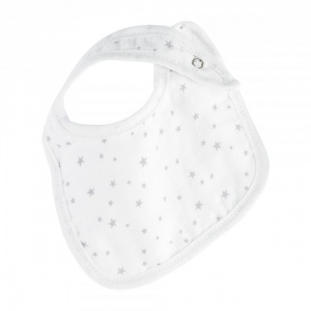 Trois Kilos Sept  Lot de 3 bavoirs naissance en mousseline 100% coton